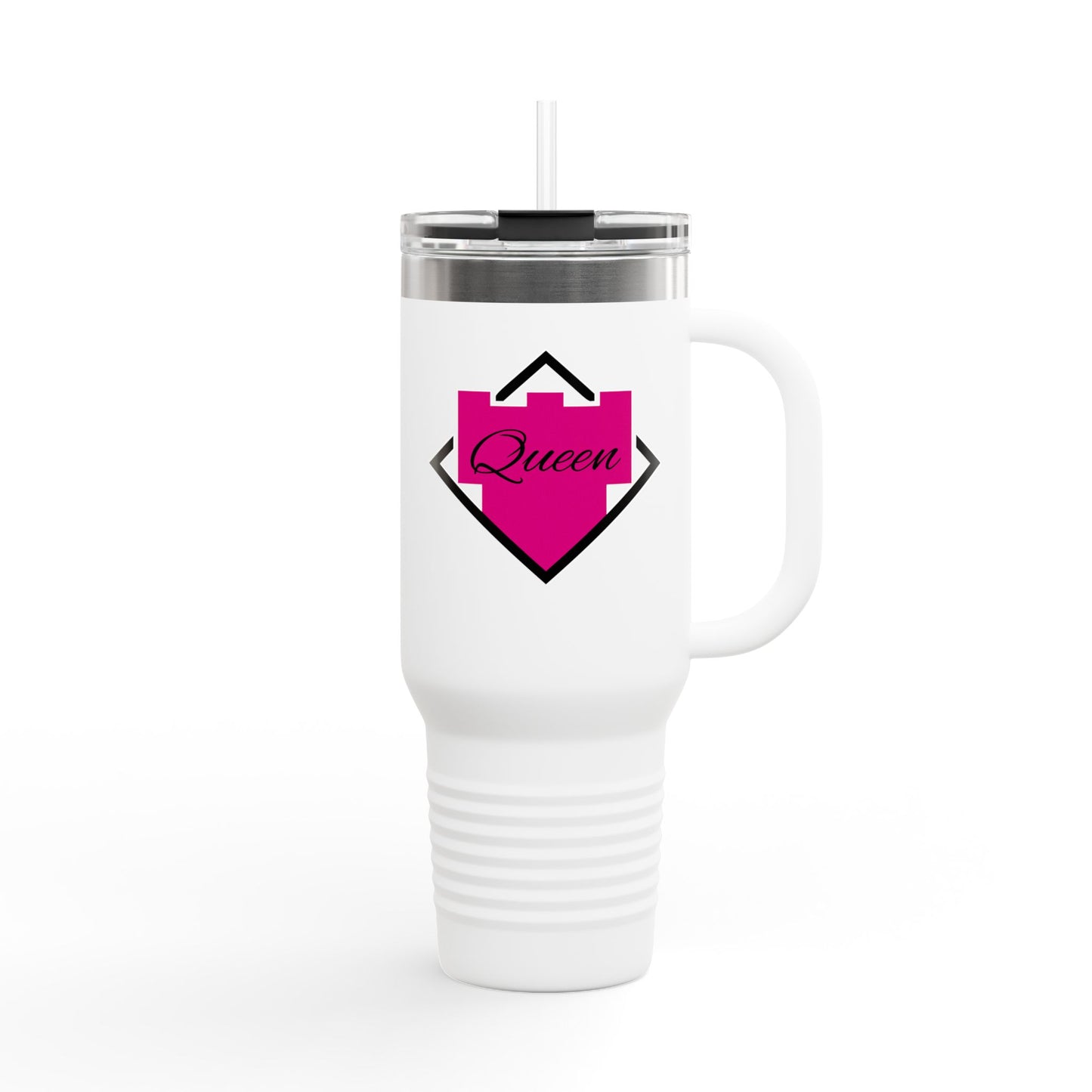 Insulated Travel Mug with Queen Design