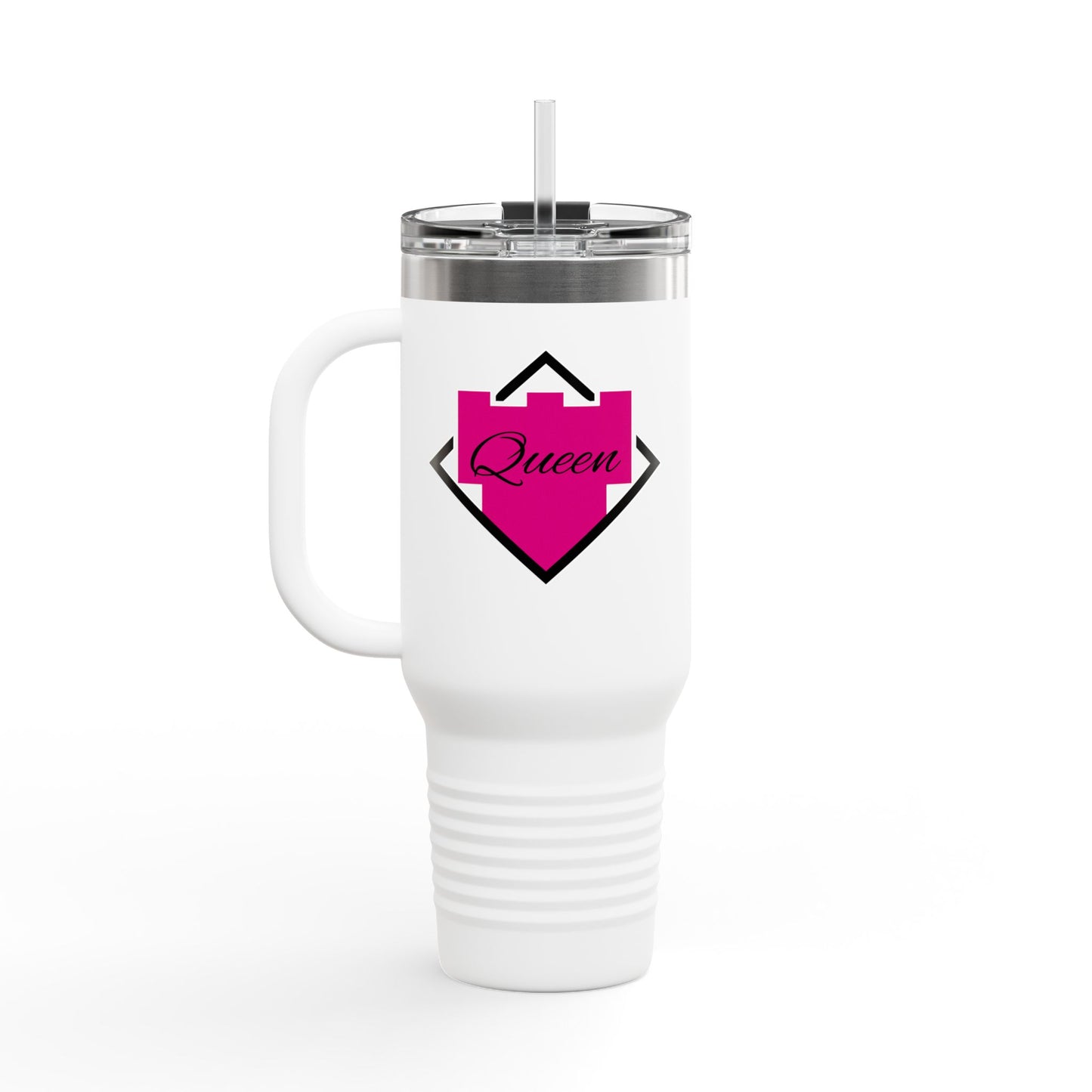 Insulated Travel Mug with Queen Design