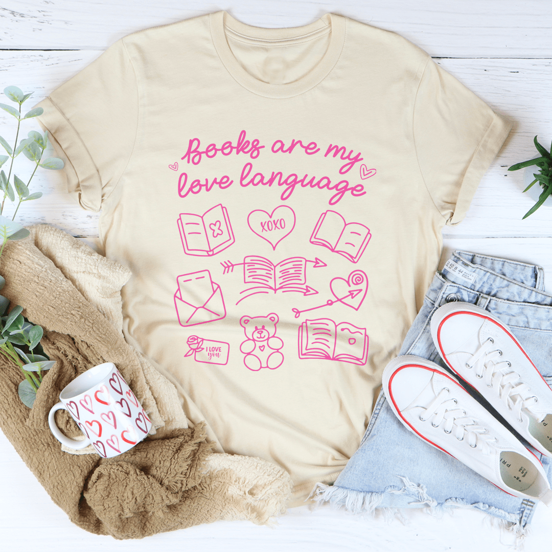 Books Are My Love Laguage Tee-2