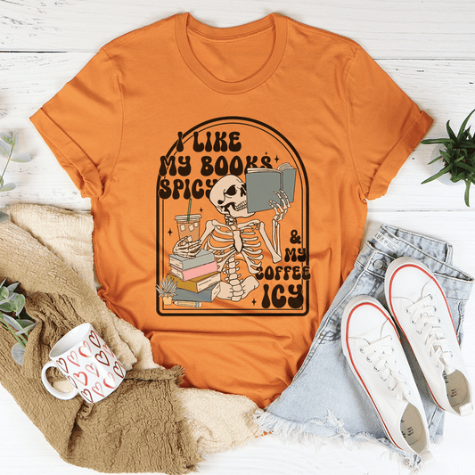 I Like My Books Spicy Tee-0
