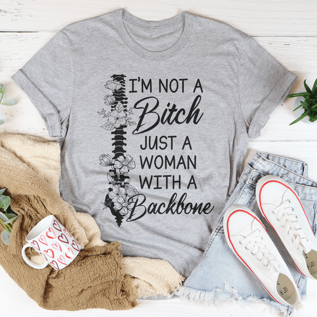 I'm A Woman With A Backbone Tee-2