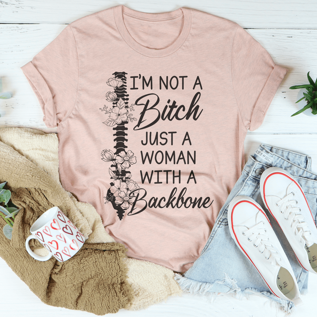 I'm A Woman With A Backbone Tee-0